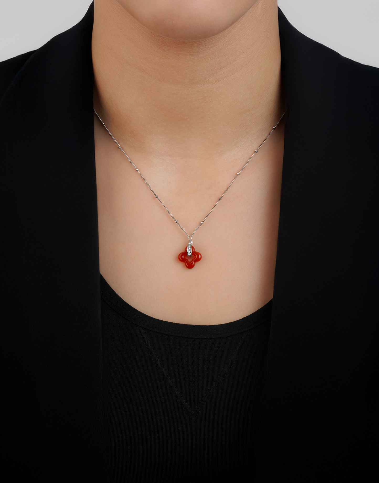 Silver Clover Necklace