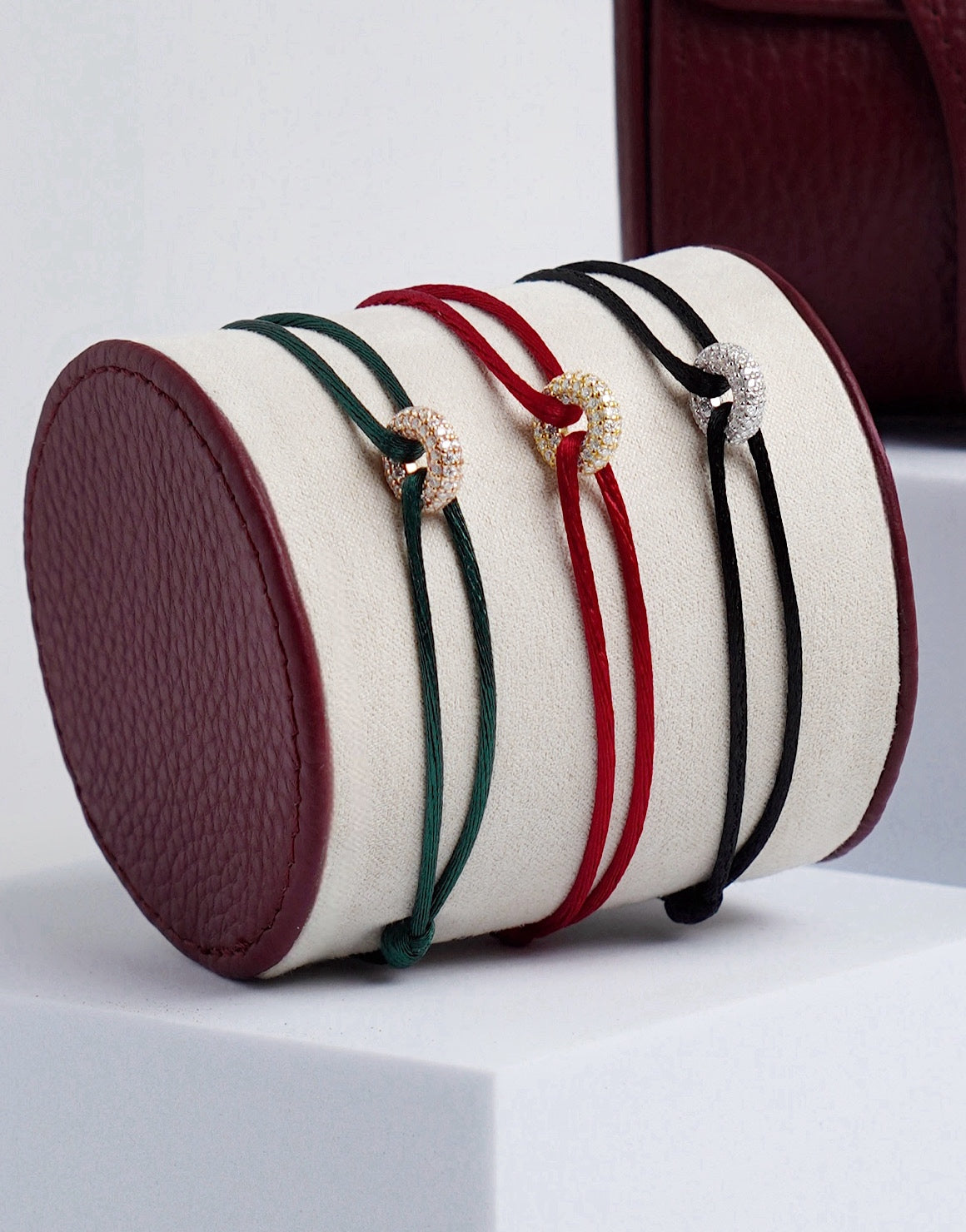 Mini Silver Soho Pavé Cord Bracelet