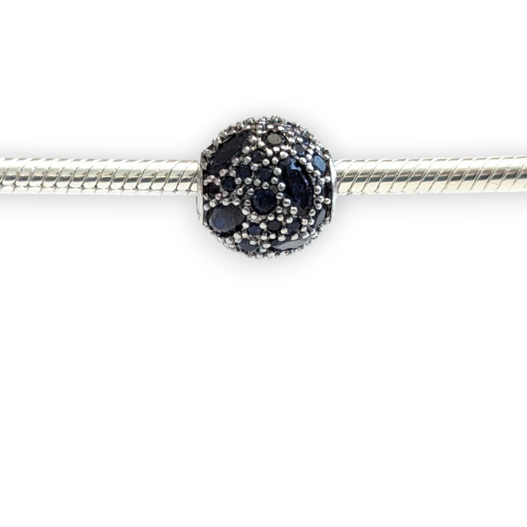 Deep Blue Cubic Zirconia Bead Charm - Popular trends empire