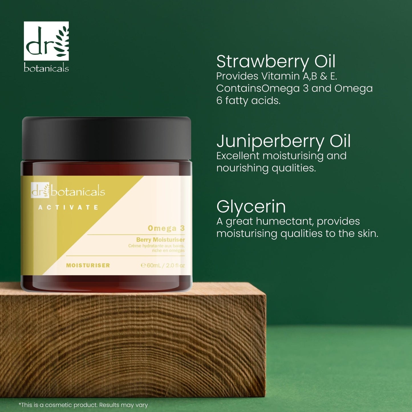 Dr Botanicals Activate Omega 3 Berry Moisturiser 60ml Twin Value Savings Pack - Popular trends empire