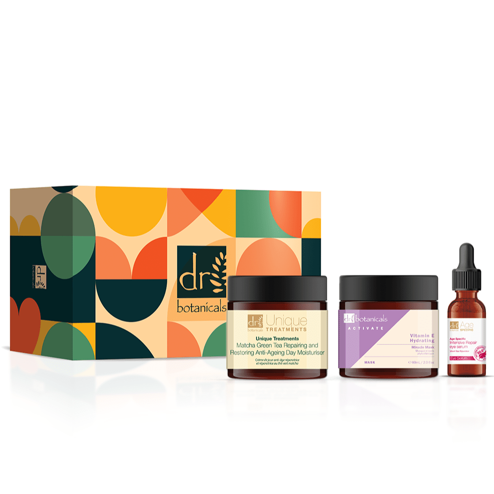 Dr Botanicals Anti - Ageing Eye Serum, Phytochemical Mask & Matcha Green Tea Day Moisturiser - Popular trends empire