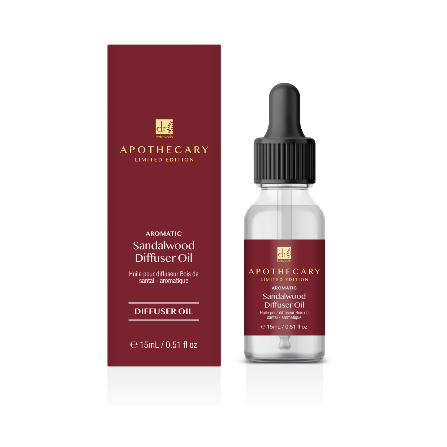 Dr Botanicals Aromatic Sandalwood Diffuser Oil 15ml Twin Value Savings Pack - Popular trends empire