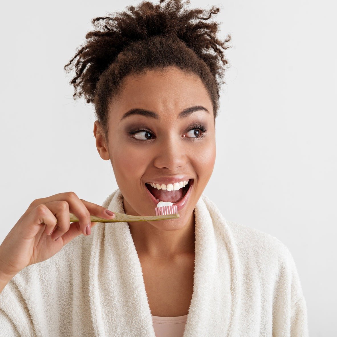 Dr Botanicals Bamboo Toothbrush Pink Twin Value Savings Pack - Popular trends empire