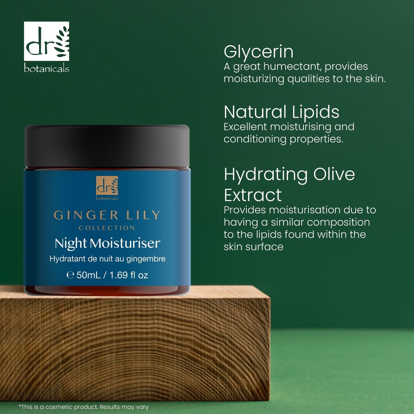 Dr Botanicals Gingerlily Night Moisturiser 50ml Twin Value Savings Pack - Popular trends empire
