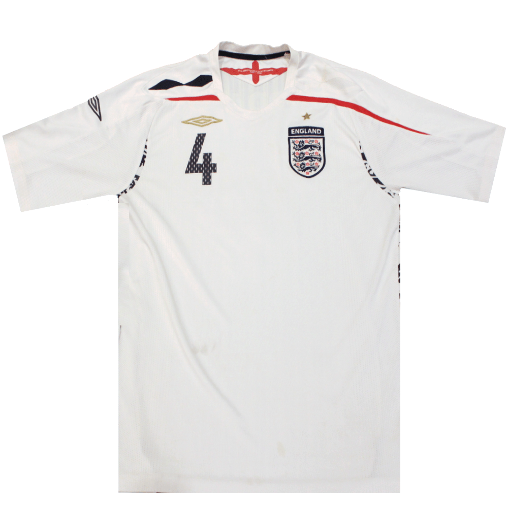 England 2008 - 2009 Home Shirt Steven Gerrard 4 (Excellent) L - Popular trends empire