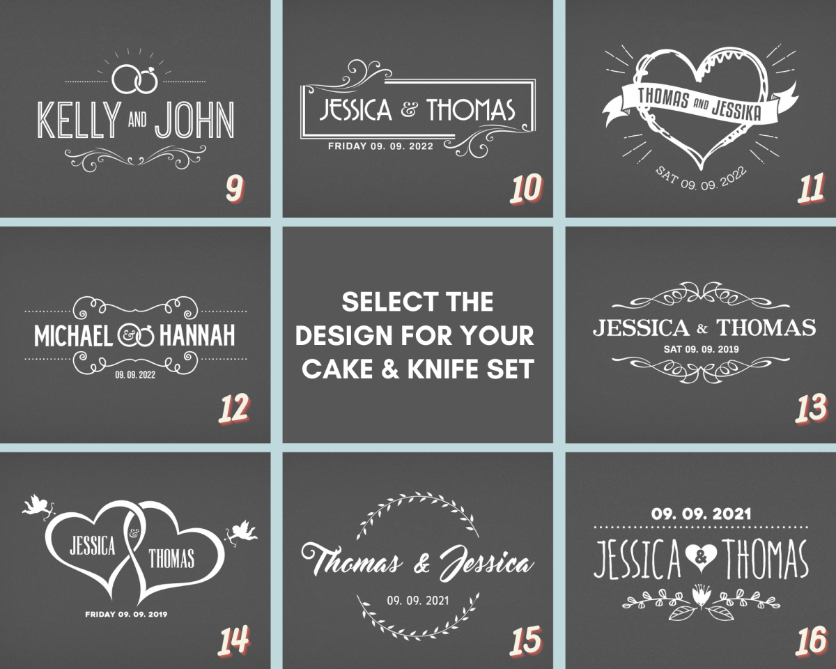 Engraved Cake Knife – Personalised Wedding Cake Knife in Presentation Box - Popular trends empire