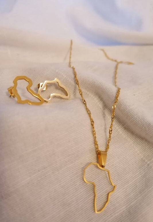 'Imani' Africa Set - Silver/Gold - Popular trends empire