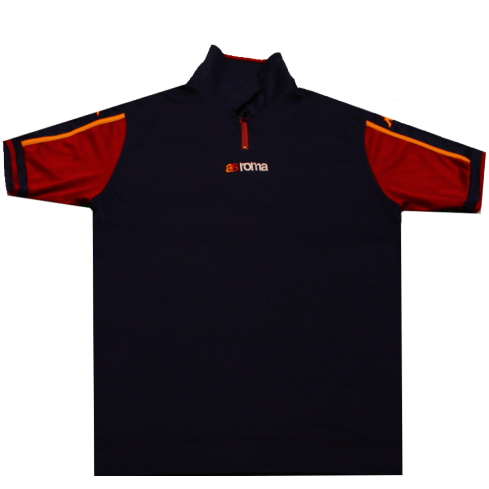 Roma Kappa Quarter Zip Polo Football Shirt (Excellent) XL - Popular trends empire