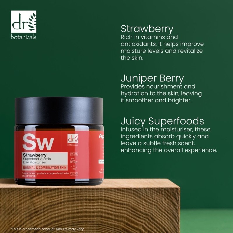 Strawberry Superfood Vitamin C Day Moisturiser 60ml - Popular trends empire