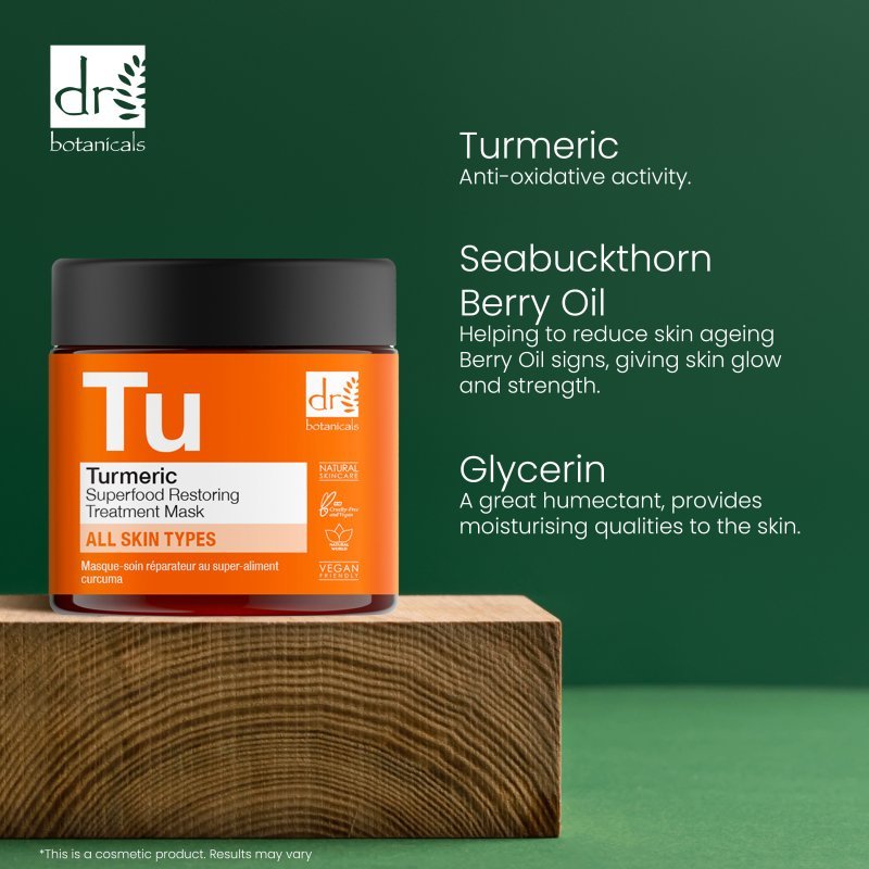 Turmeric Superfood Restoring Treatment Mask 60ml - Popular trends empire
