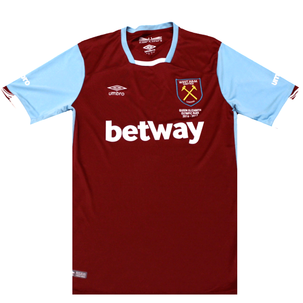 West Ham United 2016 - 2017 Home Shirt Queen Elizabeth Park Edition (Excellent) M - Popular trends empire