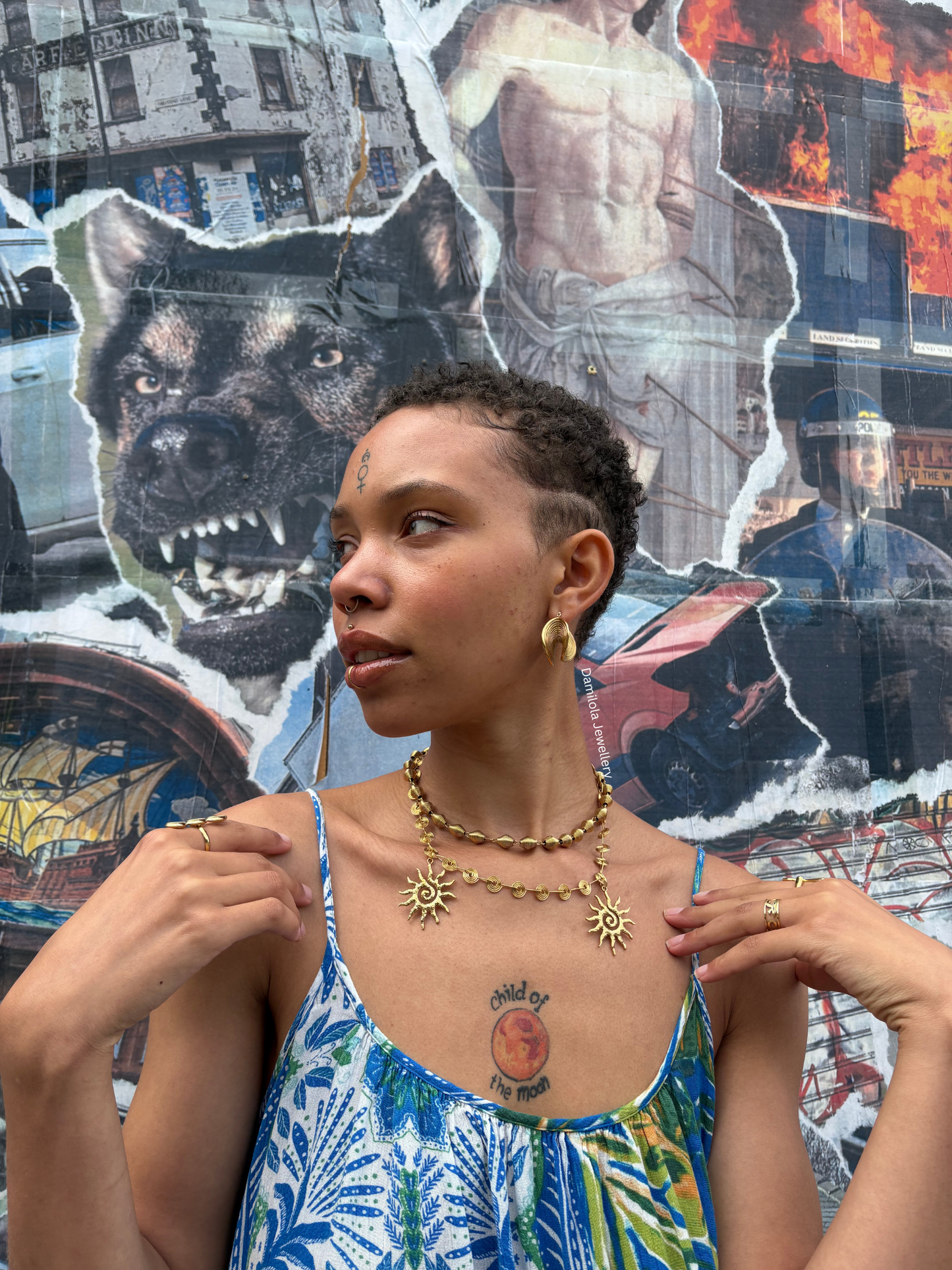 ‘AmaRa’ Eternal Sun Necklace - Gold/Silver