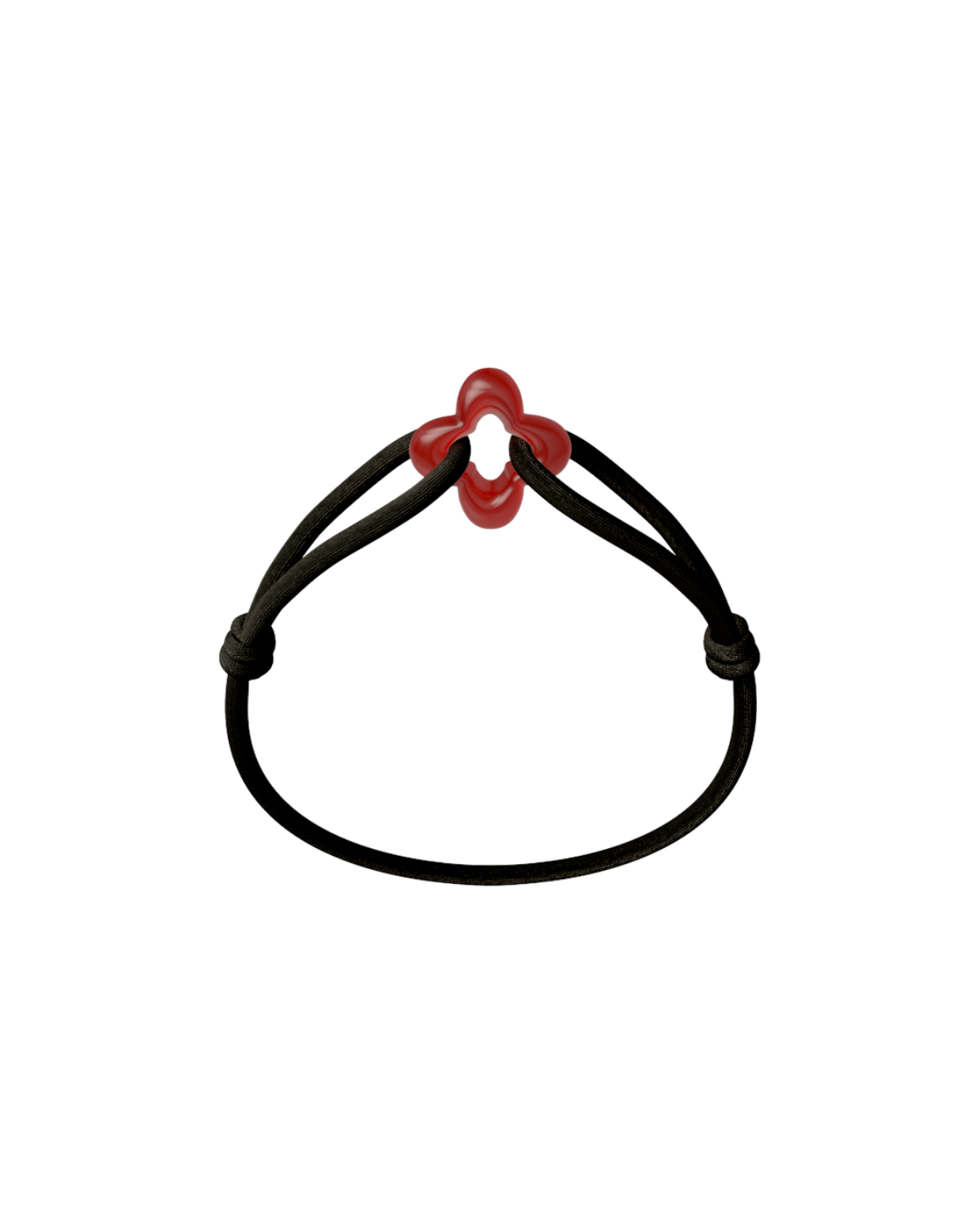 Red Clover Cord Bracelet