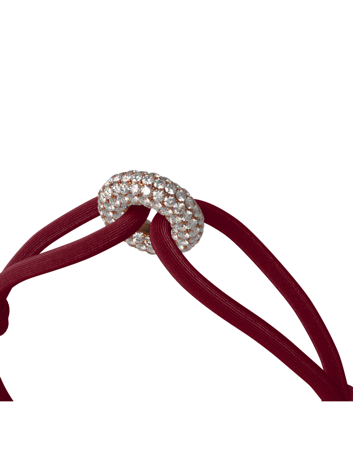 Rose Soho Pavé Cord Bracelet