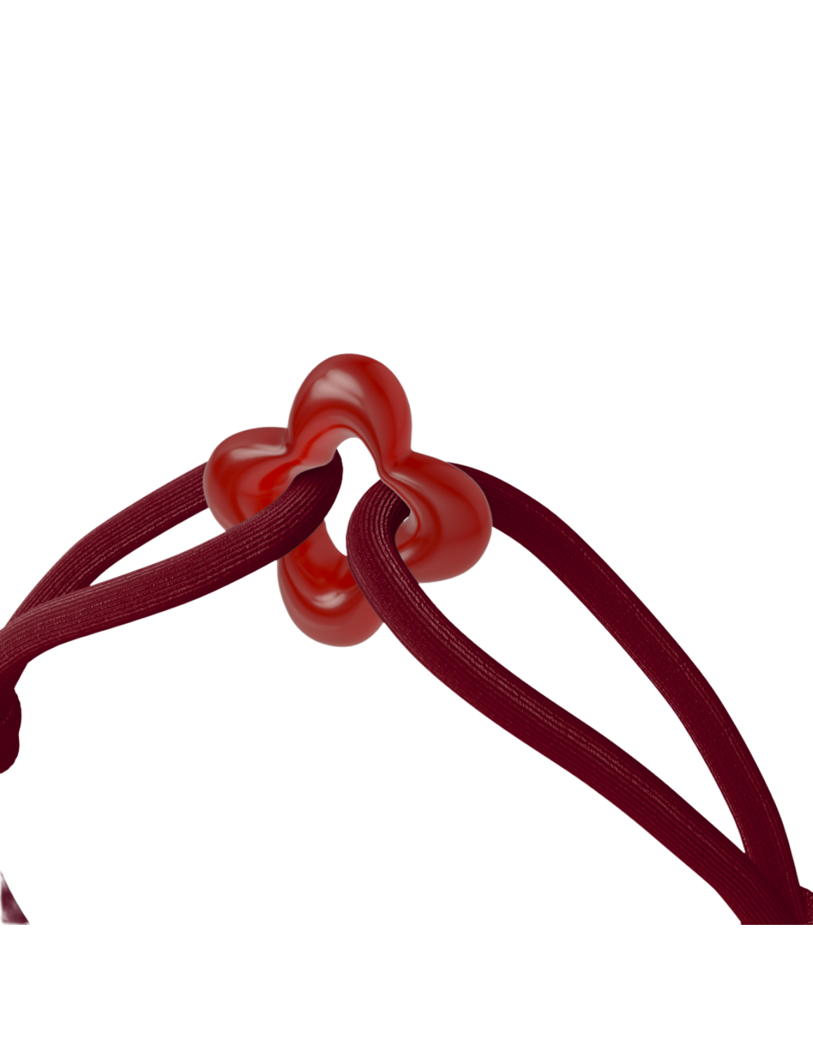 Red Clover Cord Bracelet