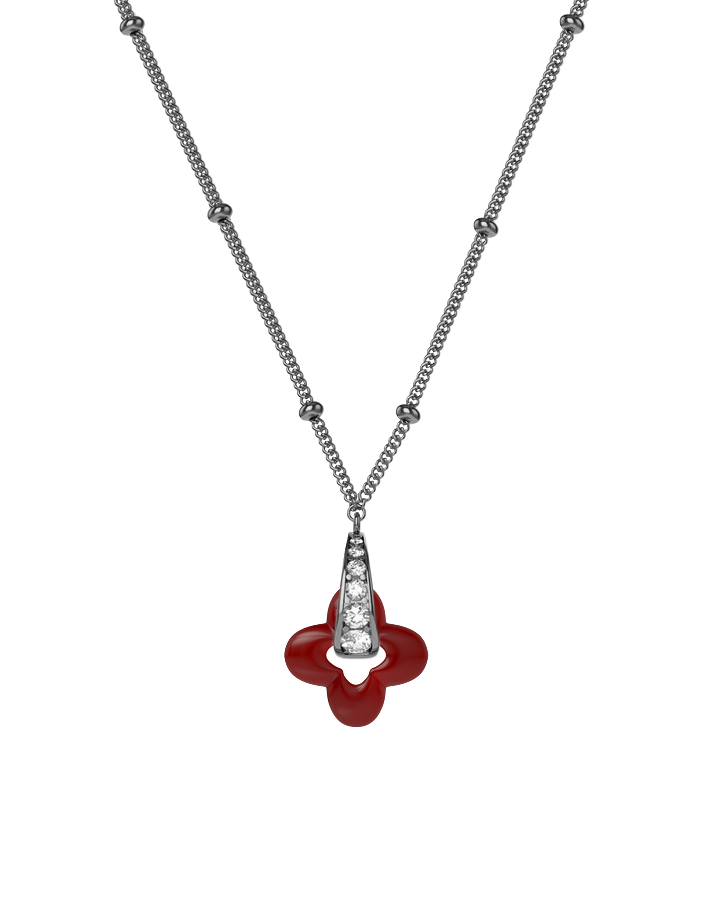 Silver Clover Necklace