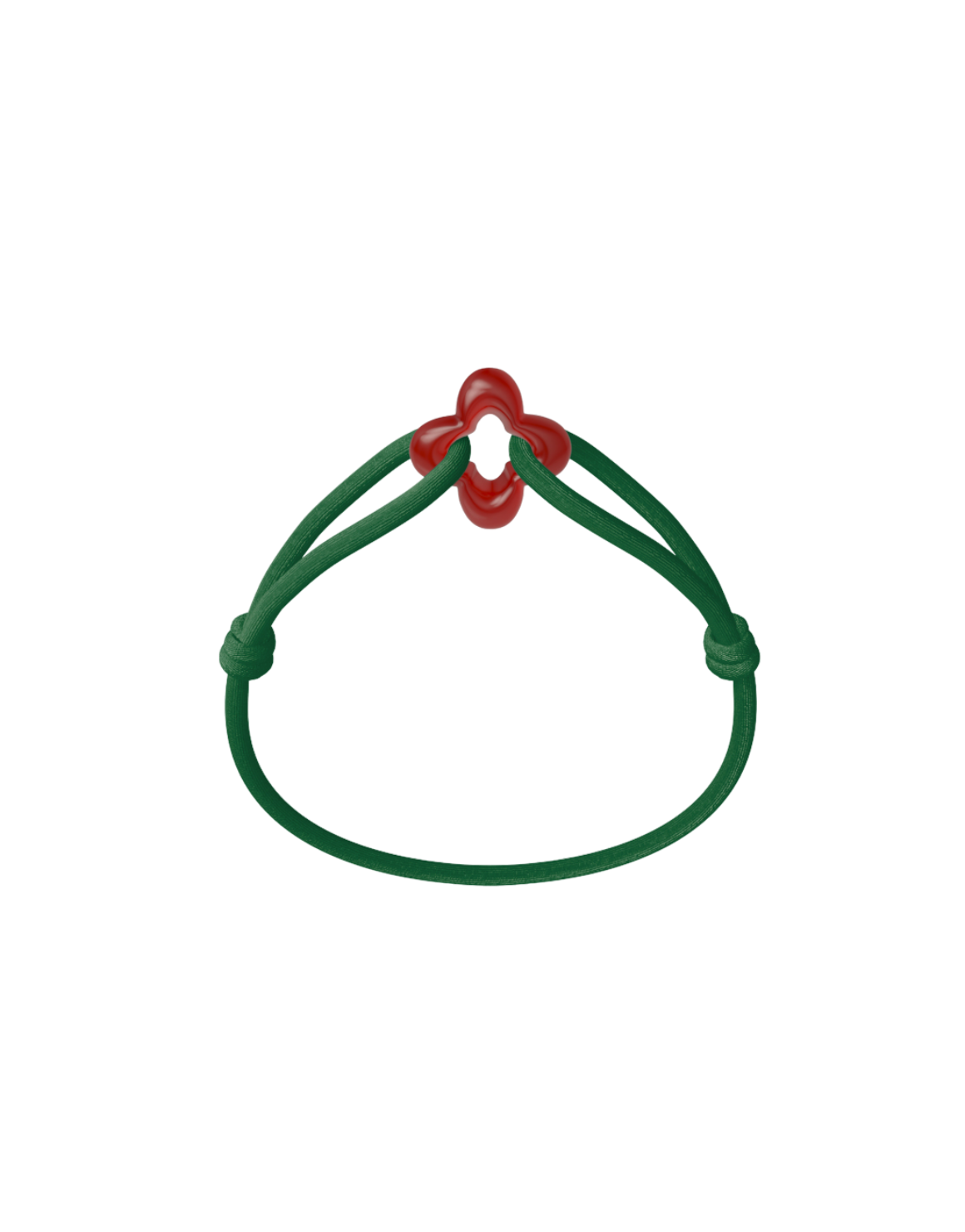 Red Clover Cord Bracelet