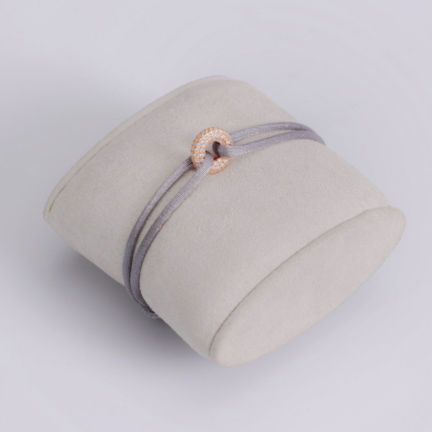 Rose Soho Pavé Cord Bracelet