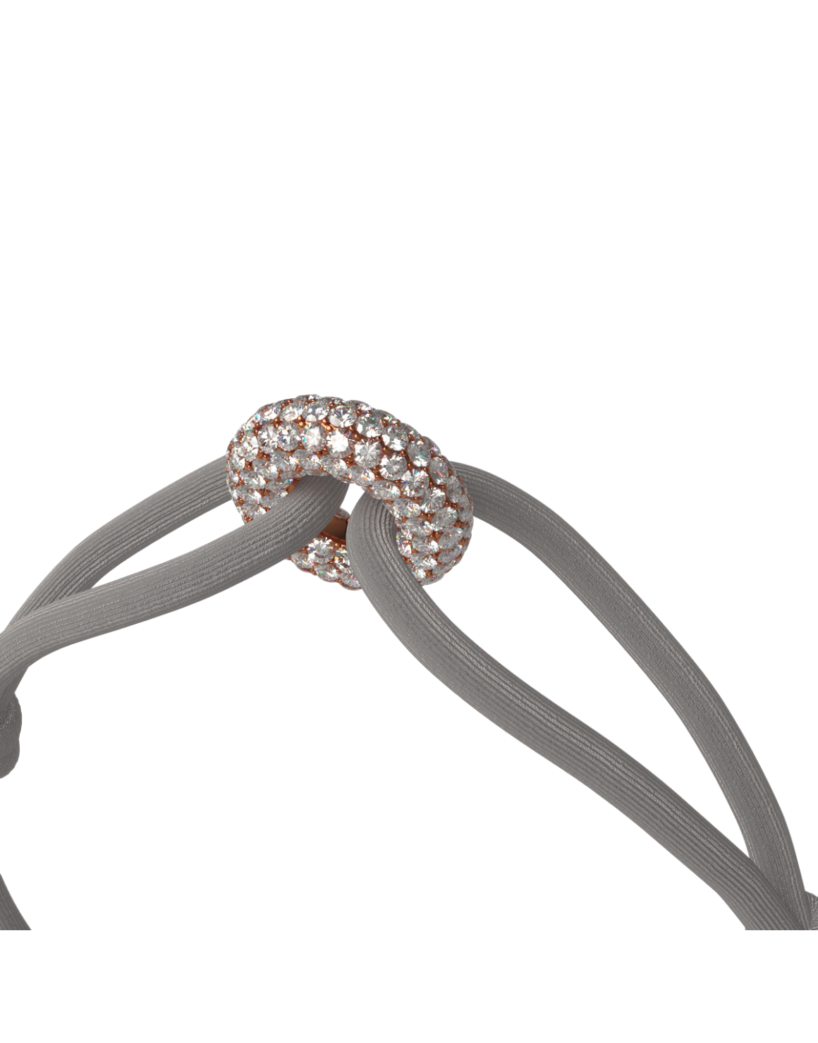 Rose Soho Pavé Cord Bracelet