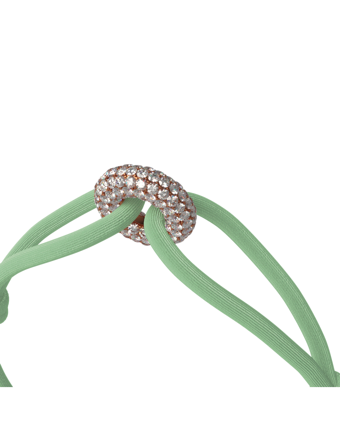 Rose Soho Pavé Cord Bracelet