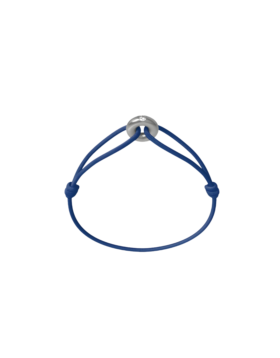 Mini Silver Soho Diamond Cord Bracelet