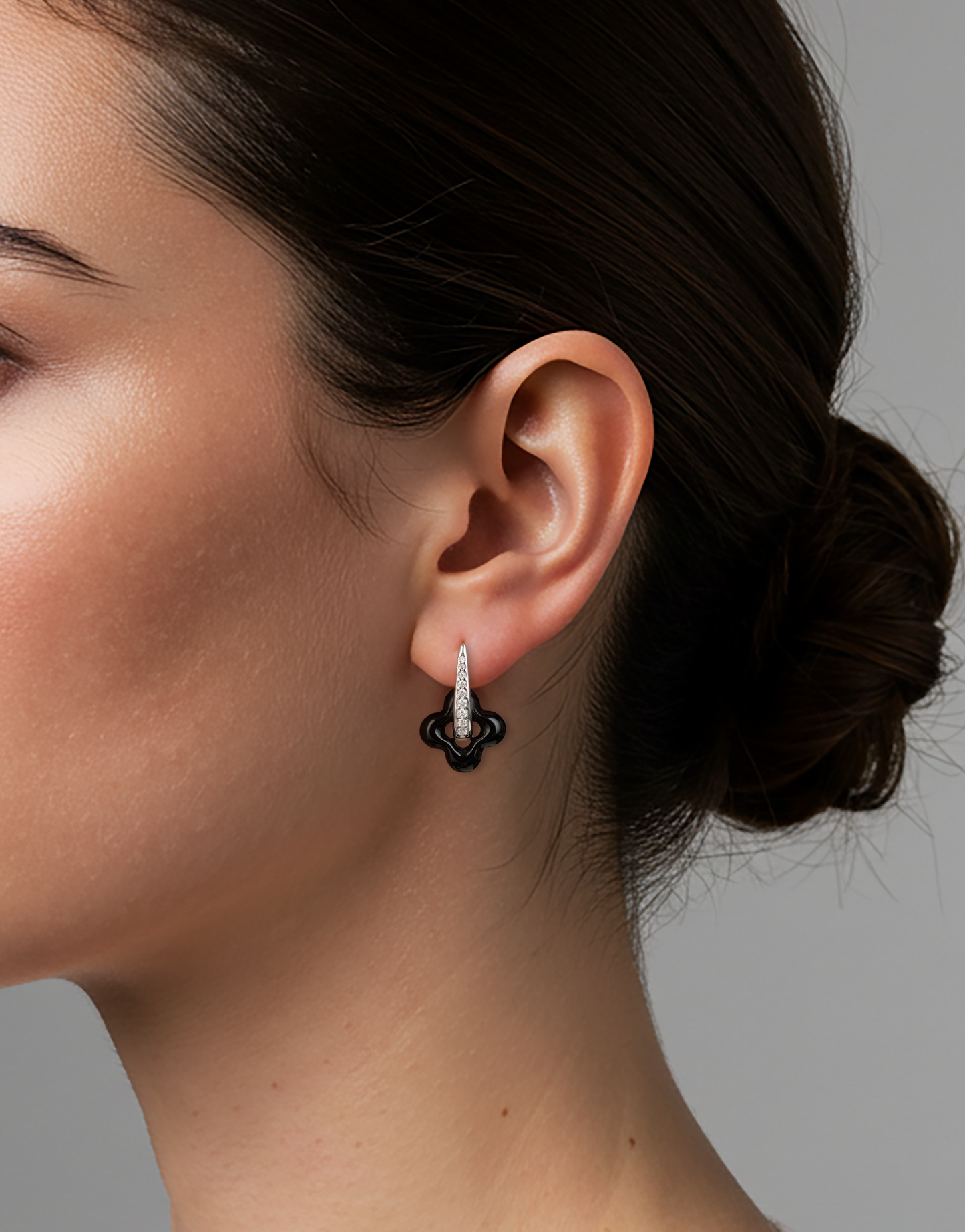 Silver Clover Earrings