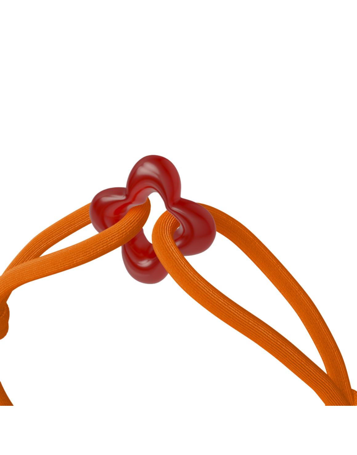 Red Clover Cord Bracelet