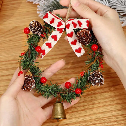 Christmas Decorations Wreath Art Wreath Decoration Simulation Door Wreath Christmas Decorations Window Christmas Pendants