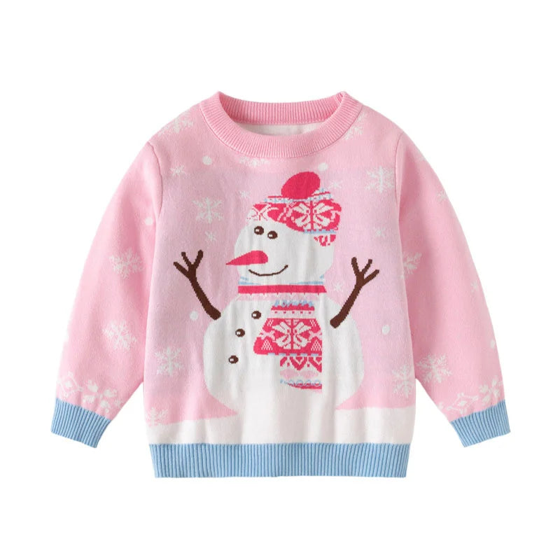 Christmas Sweaters 3-7T New Arrival Christmas Boys Girls Sweaters For Autumn Winter Snowman Children's Sweatshirts Baby Clothes (Copy) (Copy)
