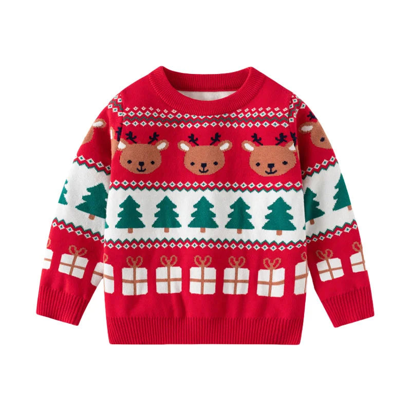 Christmas Sweaters 3-7T New Arrival Christmas Boys Girls Sweaters For Autumn Winter Snowman Children's Sweatshirts Baby Clothes (Copy) (Copy)