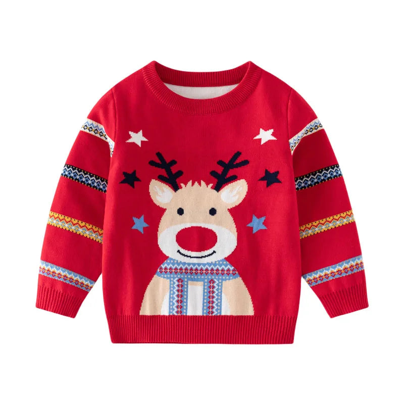 Christmas Sweaters 3-7T New Arrival Christmas Boys Girls Sweaters For Autumn Winter Snowman Children's Sweatshirts Baby Clothes (Copy) (Copy)