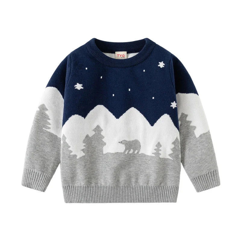 Christmas Sweaters 3-7T New Arrival Christmas Boys Girls Sweaters For Autumn Winter Snowman Children's Sweatshirts Baby Clothes (Copy) (Copy)