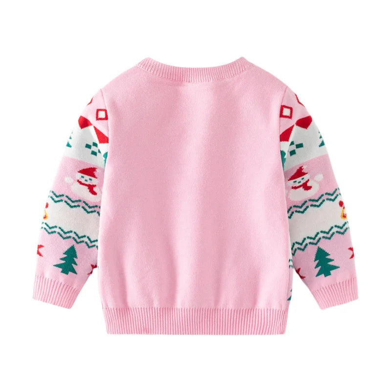 Christmas Sweaters 3-7T New Arrival Christmas Boys Girls Sweaters For Autumn Winter Snowman Children's Sweatshirts Baby Clothes (Copy) (Copy)