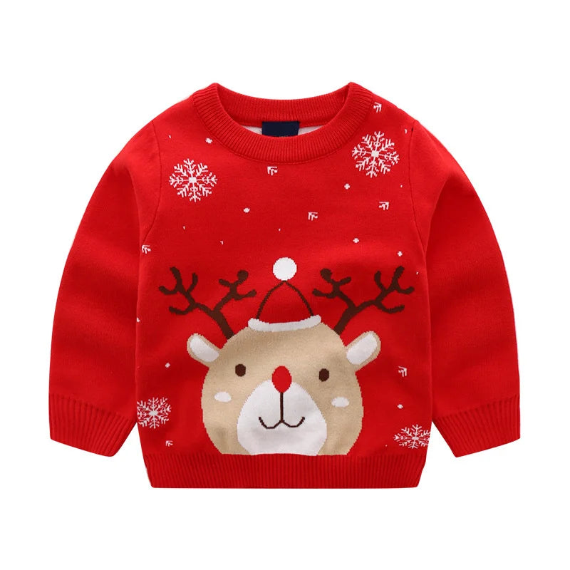Christmas Sweaters 3-7T New Arrival Christmas Boys Girls Sweaters For Autumn Winter Snowman Children's Sweatshirts Baby Clothes (Copy) (Copy)