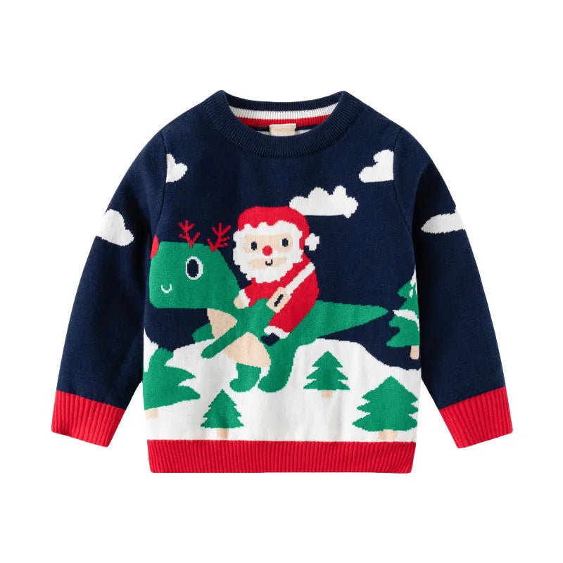 Christmas Sweaters 3-7T New Arrival Christmas Boys Girls Sweaters For Autumn Winter Snowman Children's Sweatshirts Baby Clothes (Copy) (Copy)