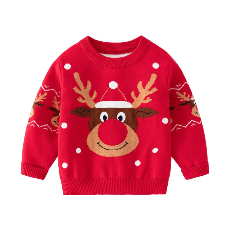 Christmas Sweaters 3-7T New Arrival Christmas Boys Girls Sweaters For Autumn Winter Snowman Children's Sweatshirts Baby Clothes (Copy) (Copy)