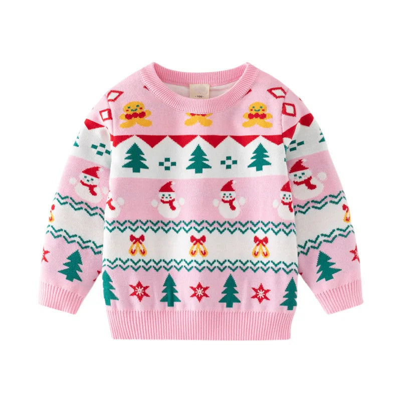 Christmas Sweaters 3-7T New Arrival Christmas Boys Girls Sweaters For Autumn Winter Snowman Children's Sweatshirts Baby Clothes (Copy) (Copy)