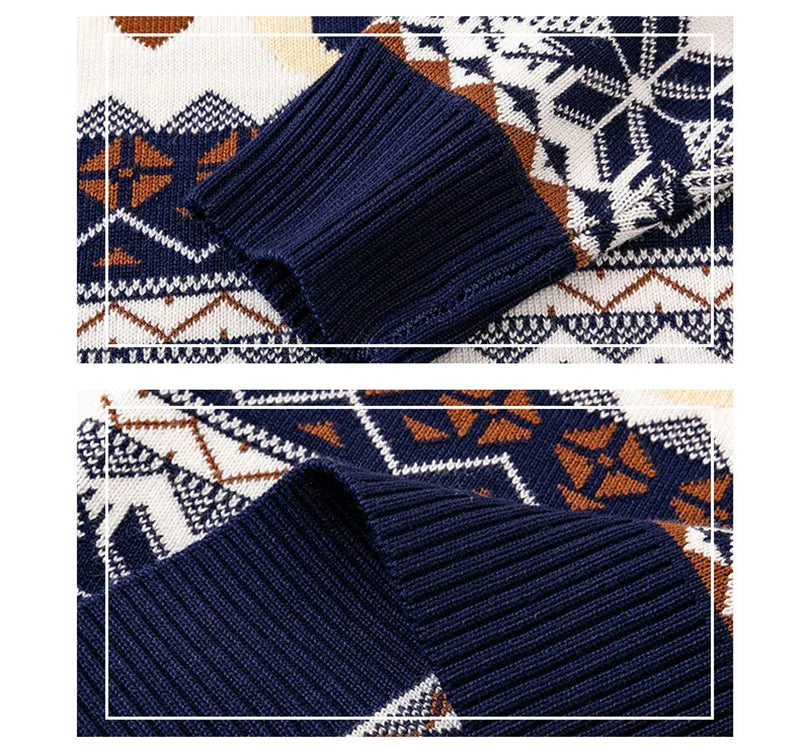 Christmas Kids Sweaters Xmas Boys Girls Cartoon Pullover Children's Autumn Winter Knitted Jumper Toddler Casual Warm Clothing