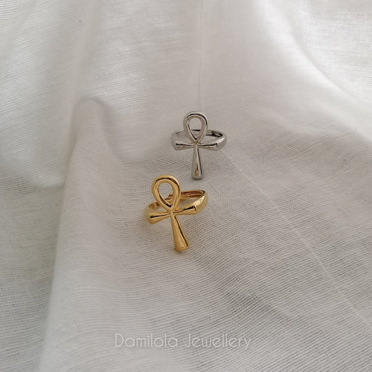 'Ankh' Ring - Gold/Silver - Popular trends empire