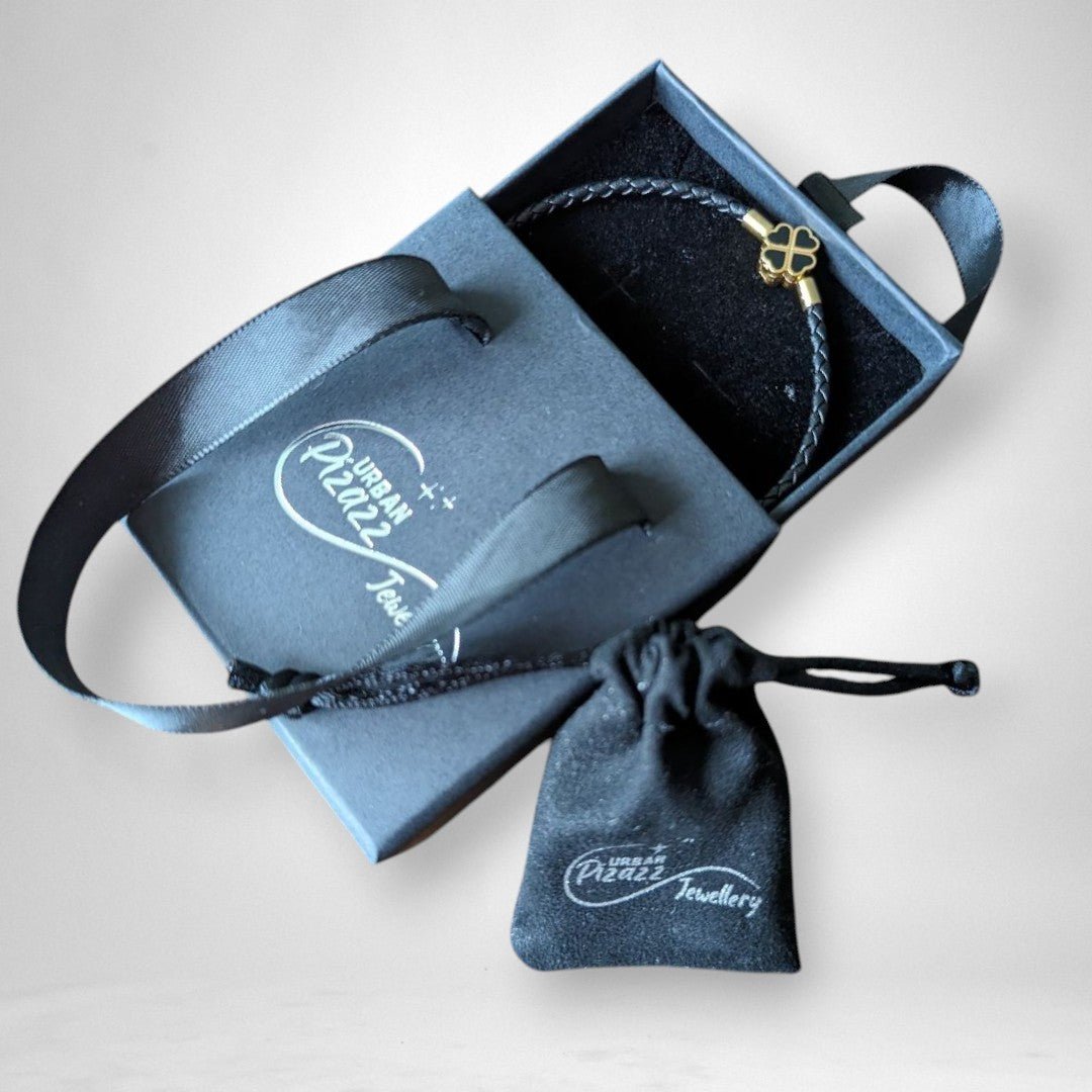 Black Clover Leaf Charm Bracelet - Popular trends empire