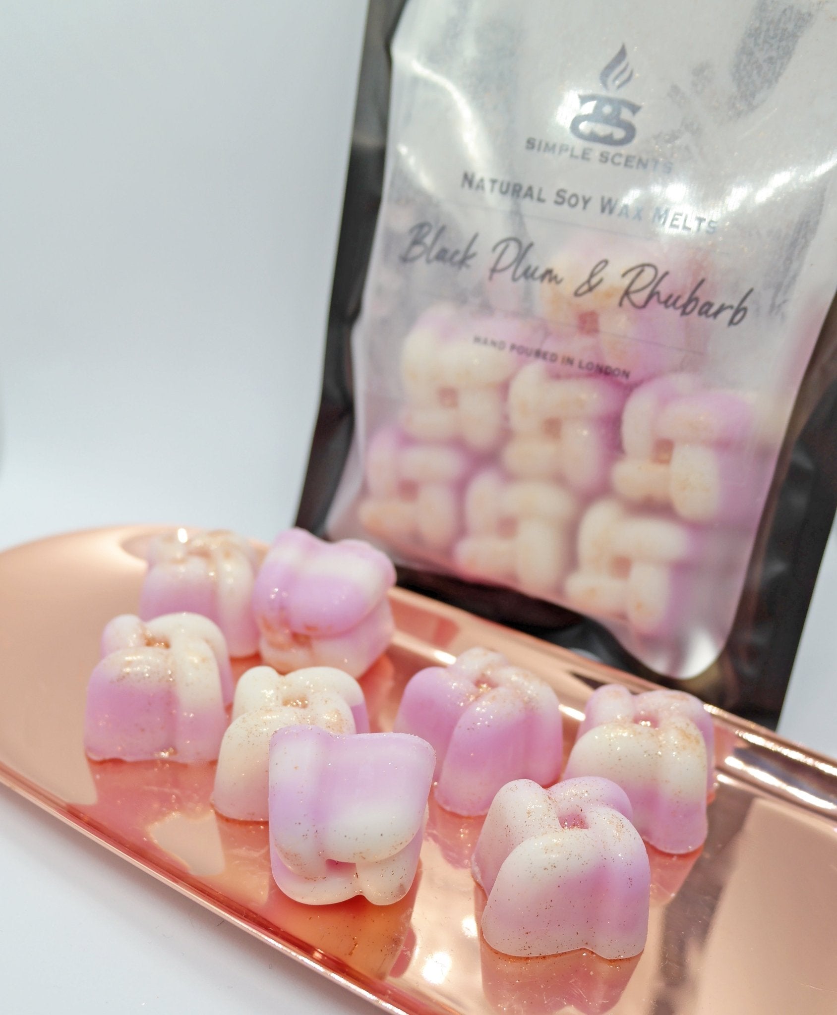 Black Plum & Rhubarb - Simple Scents Ambience Knot Style Soy Wax Melts - Popular trends empire