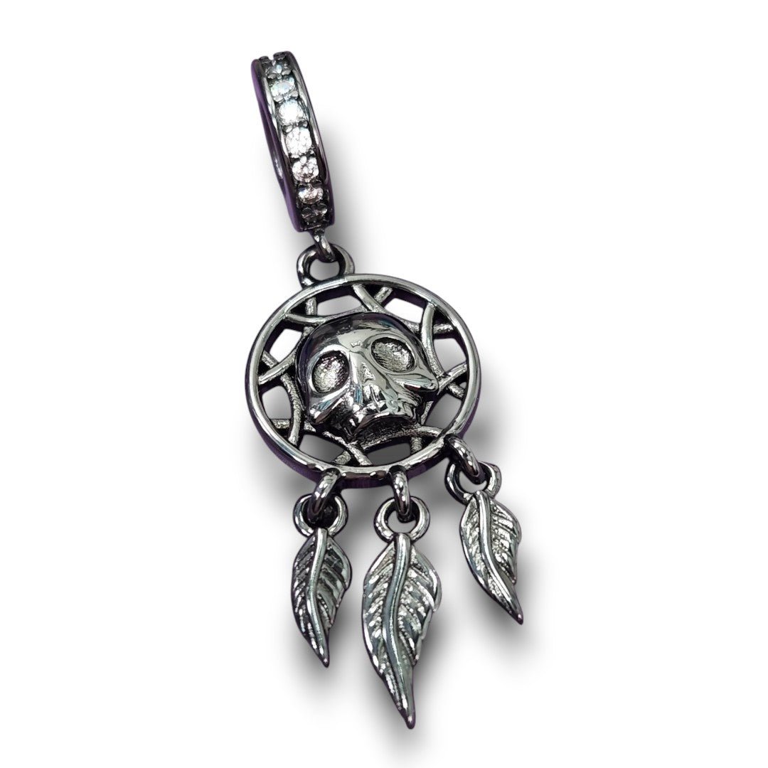 Black Skull Dream Catcher Charm - Popular trends empire