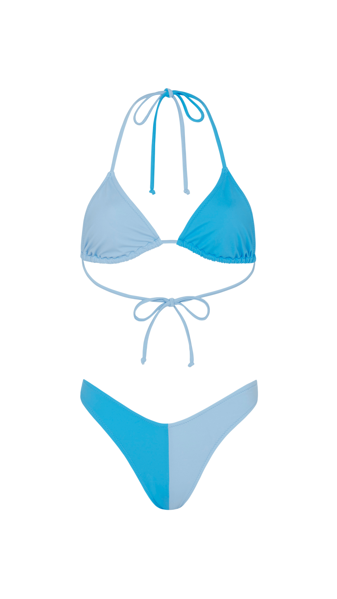 Blue ColourDuo Bikini Top - Popular trends empire