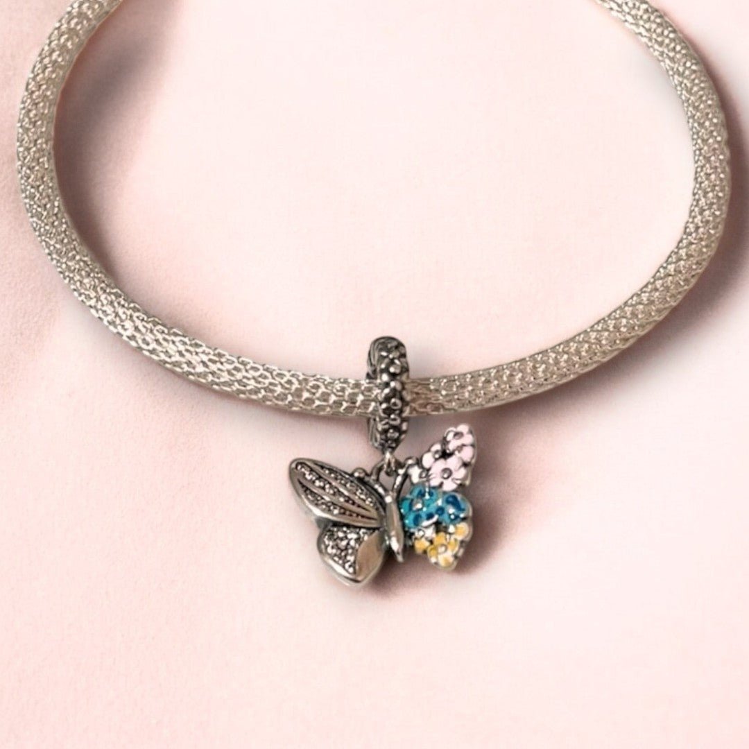 Butterfly CZ Dangle Charm - Popular trends empire