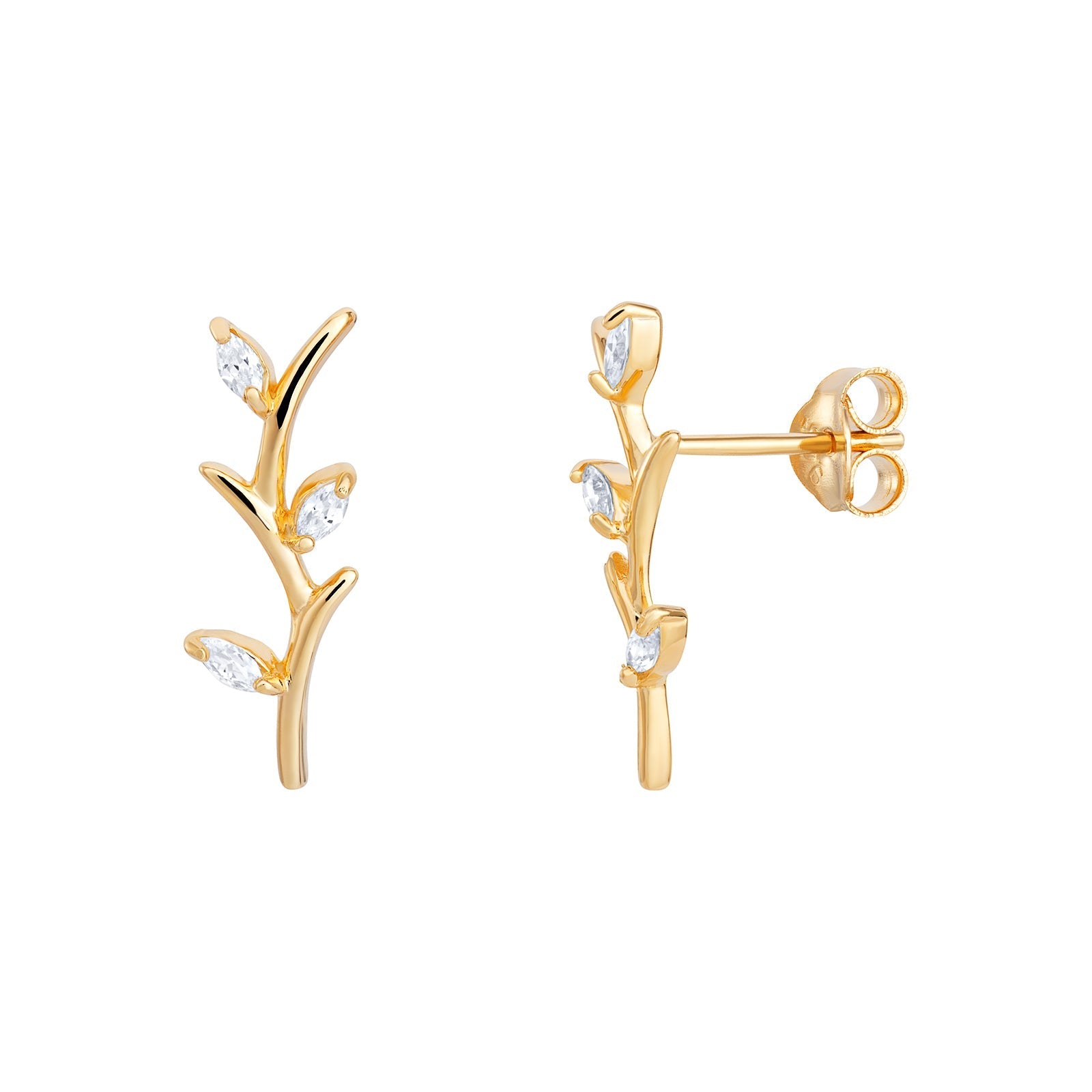 Canna Reed Stud Earrings - Popular trends empire