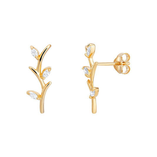 Canna Reed Stud Earrings - Popular trends empire