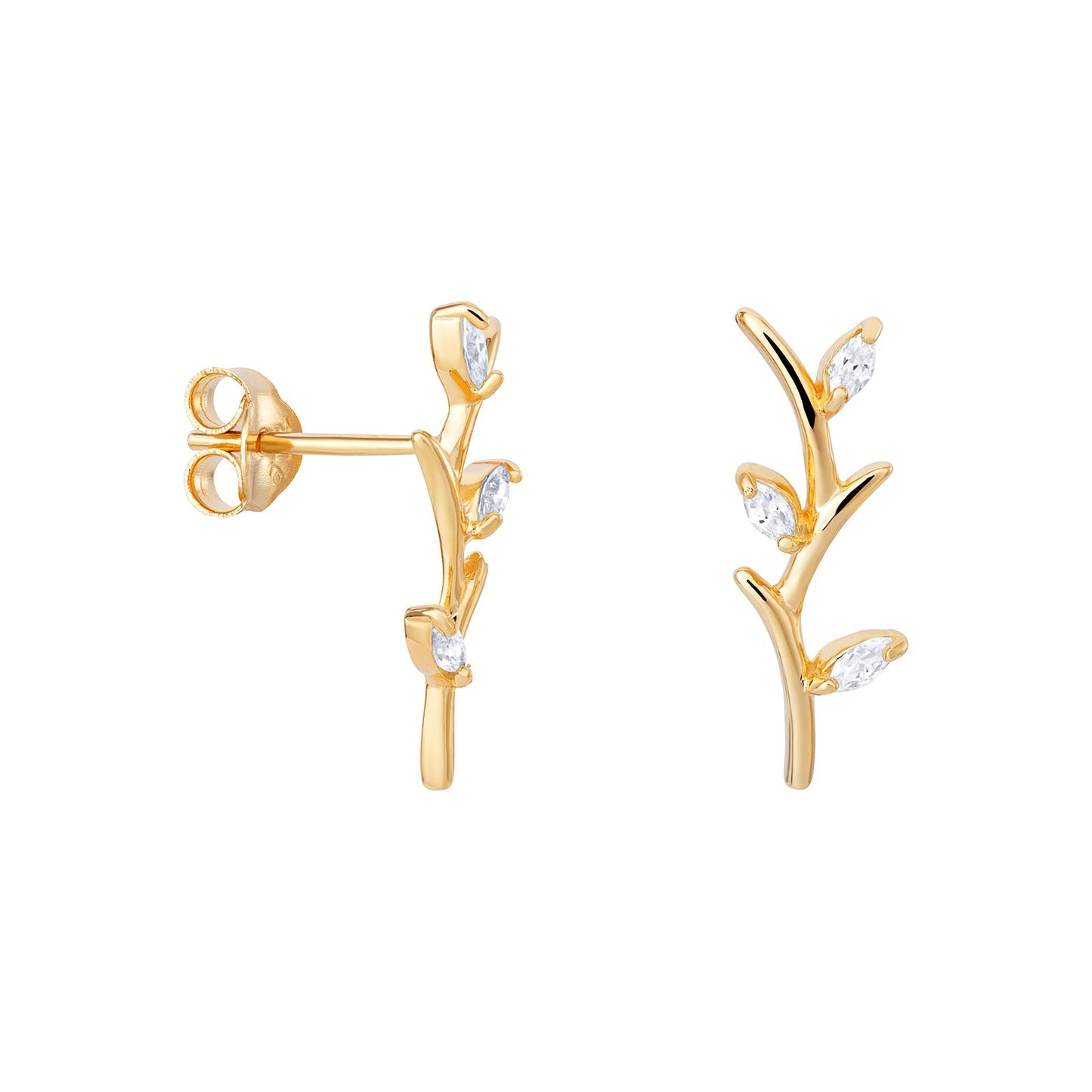 Canna Reed Stud Earrings - Popular trends empire