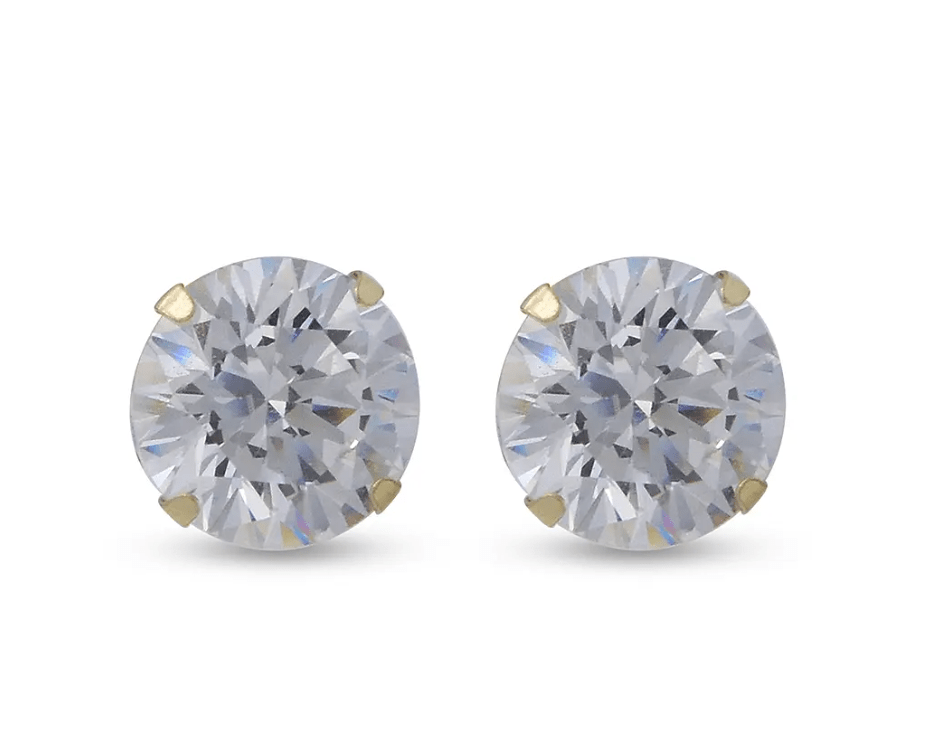 Classic Cubic Zirconia Stud Earrings - Popular trends empire