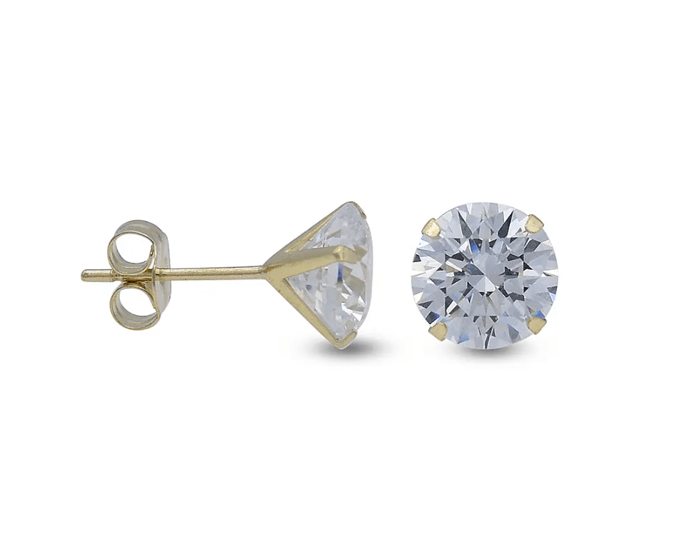 Classic Cubic Zirconia Stud Earrings - Popular trends empire