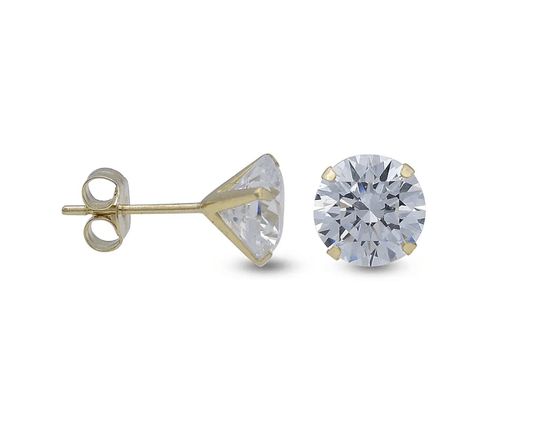 Classic Cubic Zirconia Stud Earrings - Popular trends empire